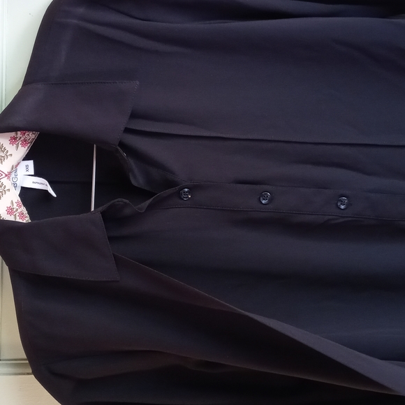 Women's BCBGGeneration XXS black dbl layered button up - Picture 5 of 7